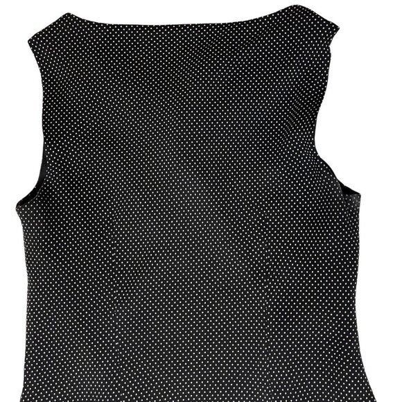 Charter Club Shift A-Line Dress Size 8 Black White 100% Silk Lined Polka Dots - Picture 16 of 16